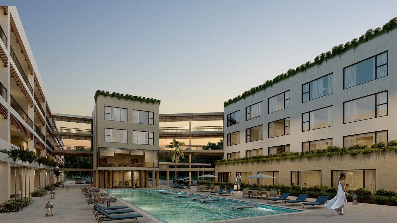 vista piscina